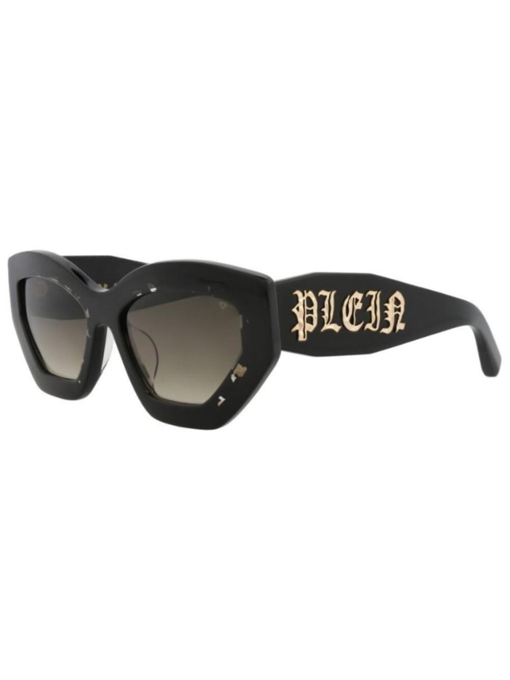 New Philipp Plein Womens Cat Eye Black Black Green Fashion Designer Sunglasses